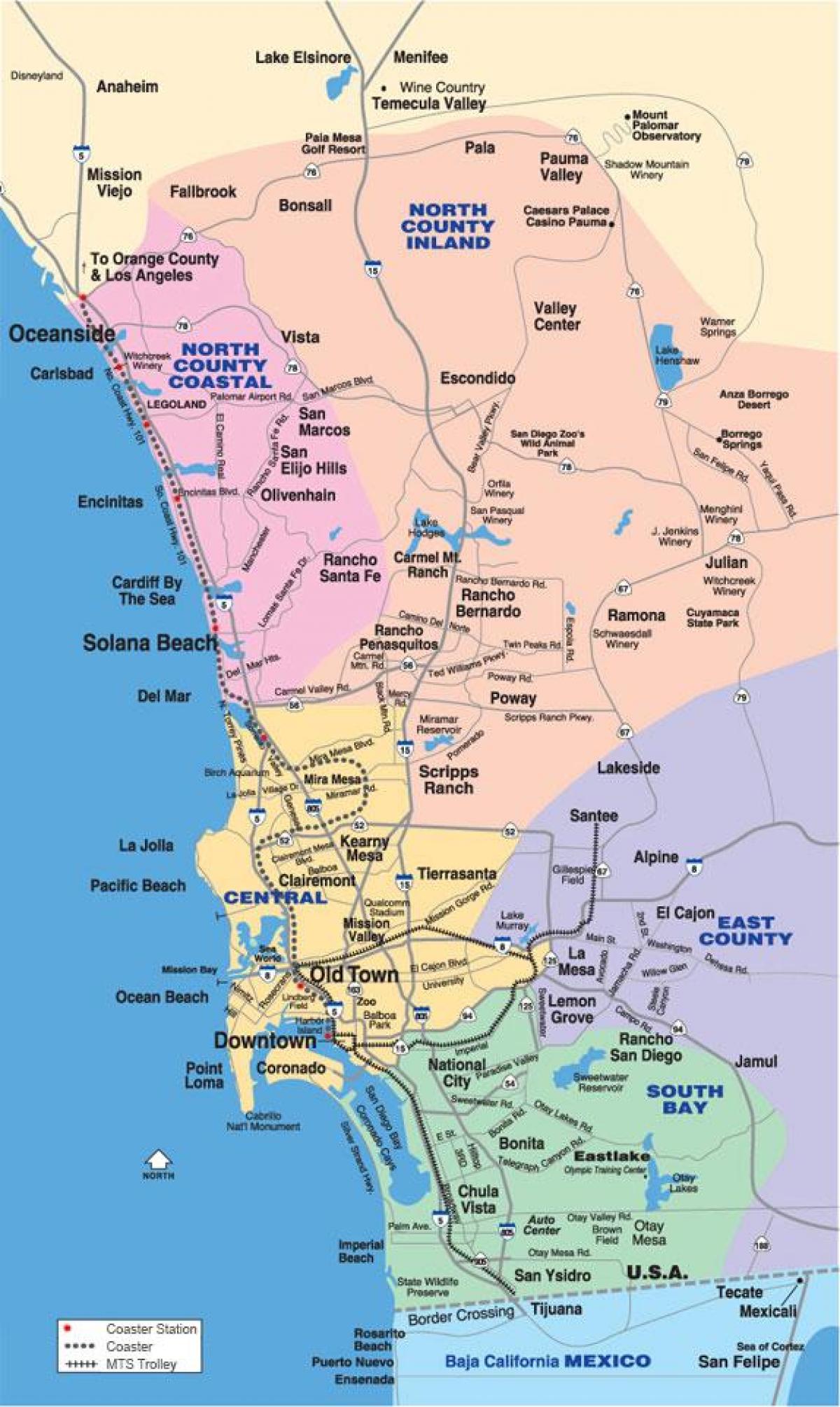 north-county-san-diego-map